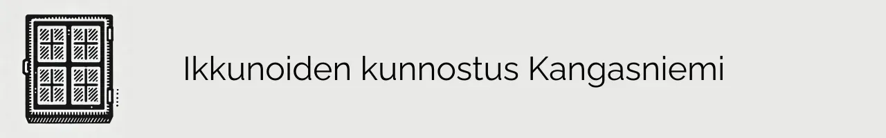 Ikkunoiden kunnostus Kangasniemi